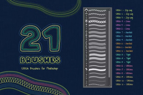 Download Stitch Photoshop Brushes - Photoshop Collection