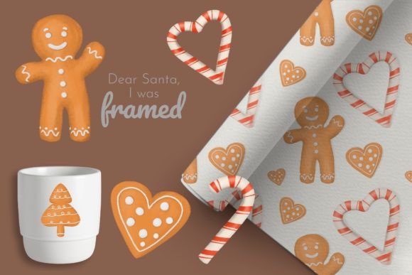 Download Gingerbread Man Clipart, Xmas Patterns - Xmas patterns Collection