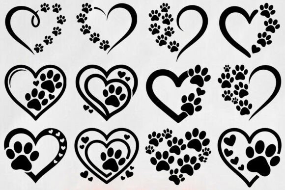 Download Dog Paw Heart SVG Bundle | Pet Lover SVG - Premium Resources
